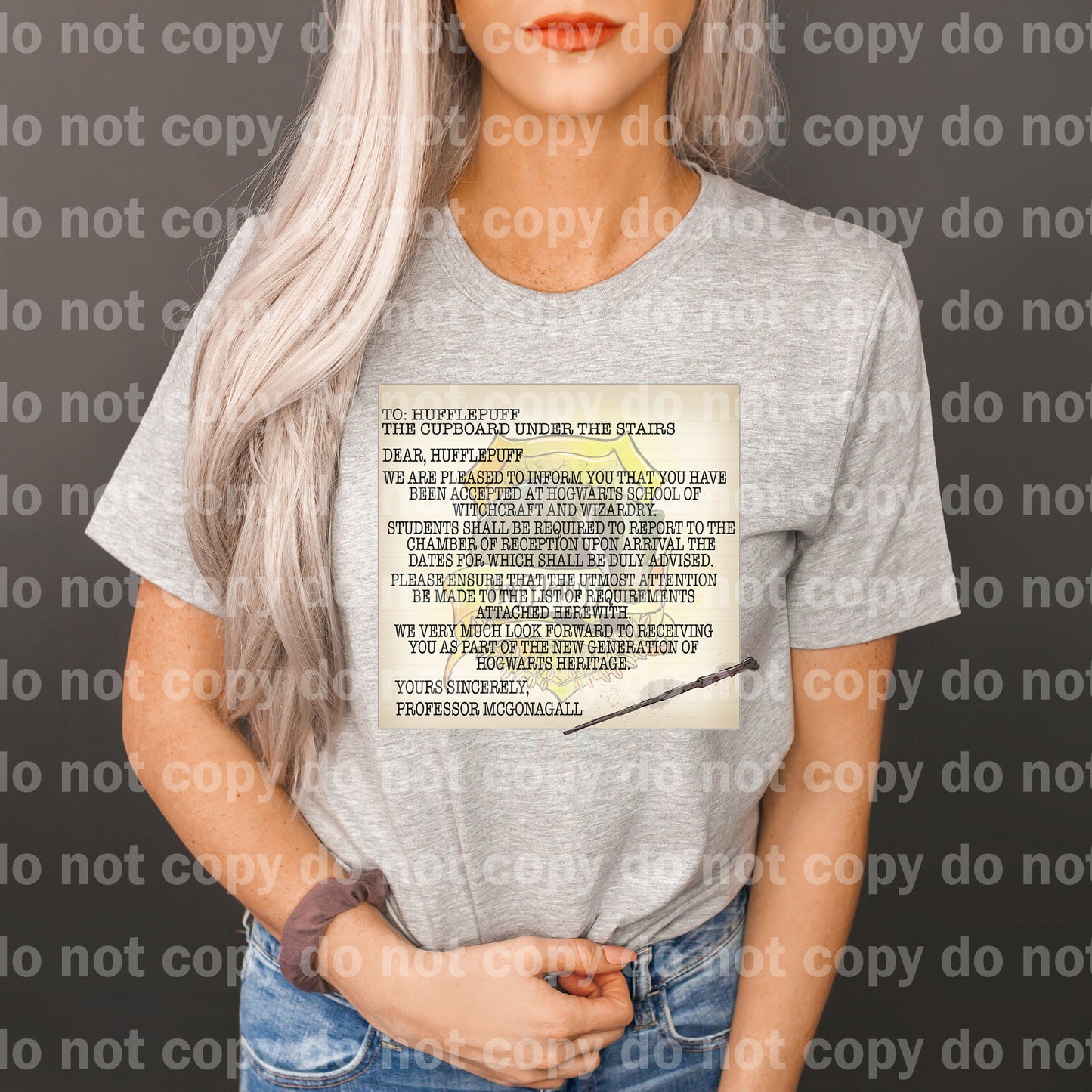 Acceptance Letter Huffle Dream Print or Sublimation Print