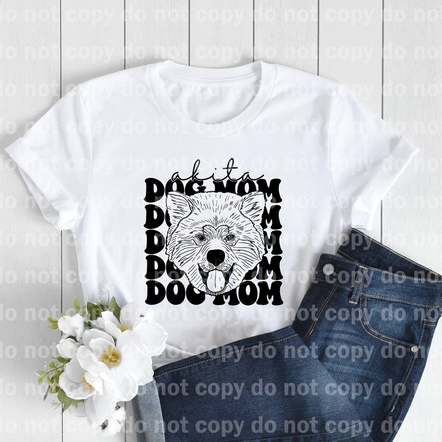 Akita Dog Mom Dream Print or Sublimation Print