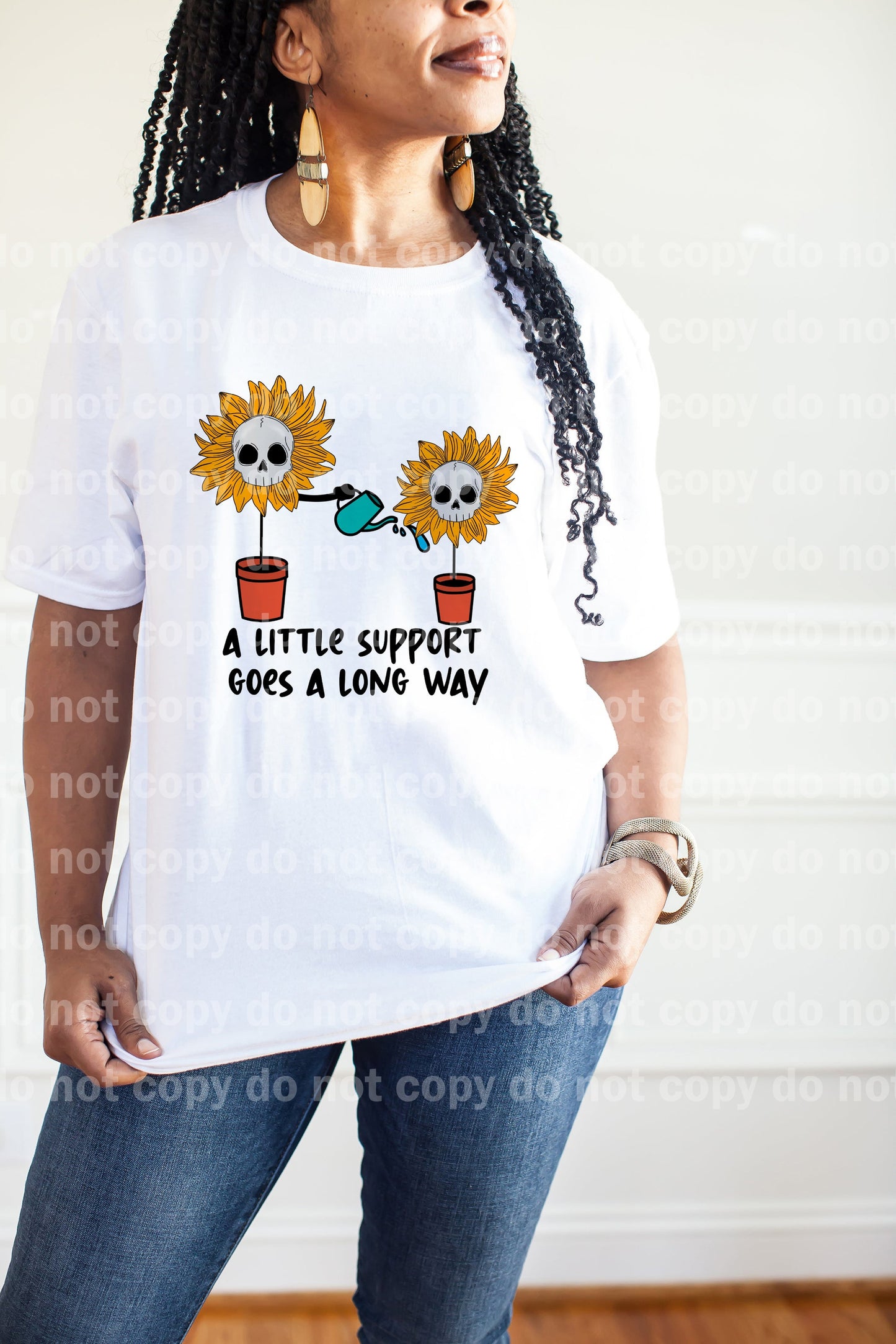 A Little Support Goes A Long Way Black/Orange Dream Print or Sublimation Print