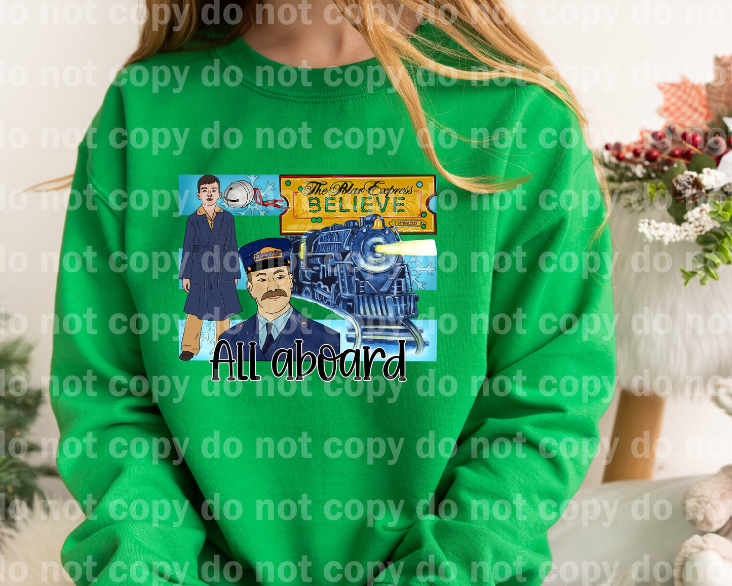 All Aboard The Polar Express Believe Dream Print or Sublimation Print