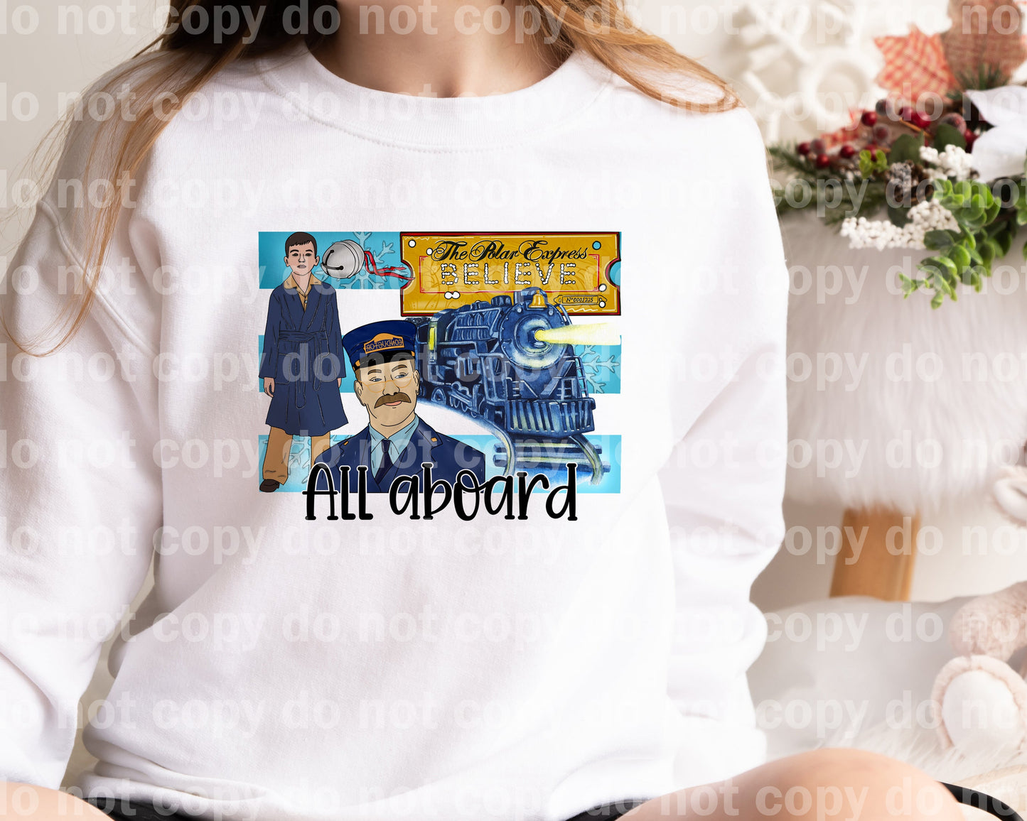 All Aboard The Polar Express Believe Dream Print or Sublimation Print