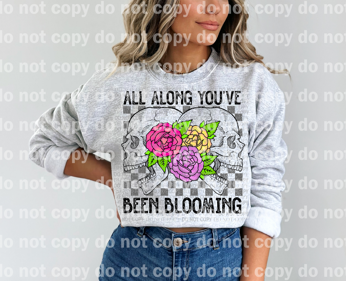 All Along You've Been Blooming Skulls Dream Print or Sublimation Print