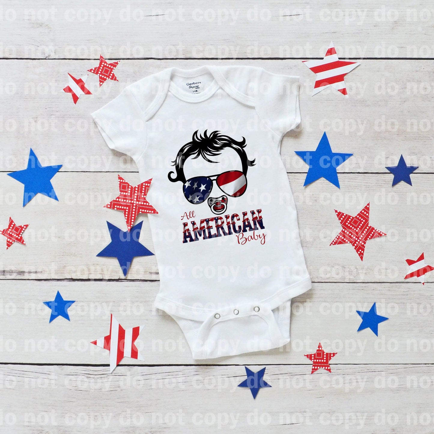 All American Baby Boy Dream Print or Sublimation Print