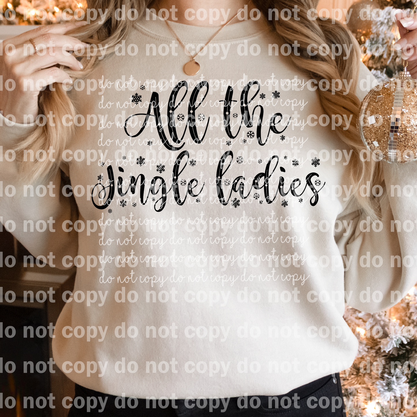 All The Jingle Ladies Negro/Rojo Dream Print o Impresión por Sublimación