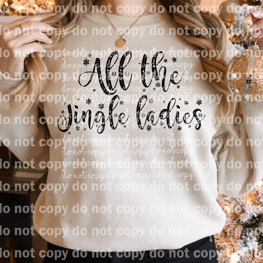 All The Jingle Ladies Negro/Rojo Dream Print o Impresión por Sublimación