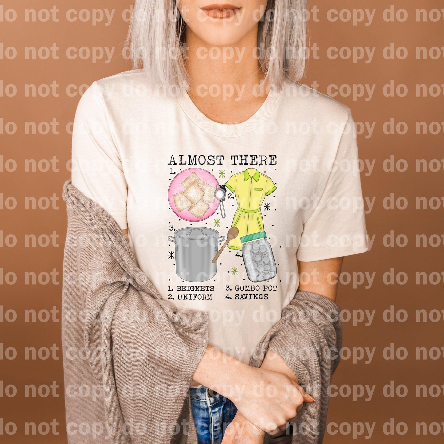 Almost There Beignets Uniform Gumbo Pot Savings Dream Print or Sublimation Print