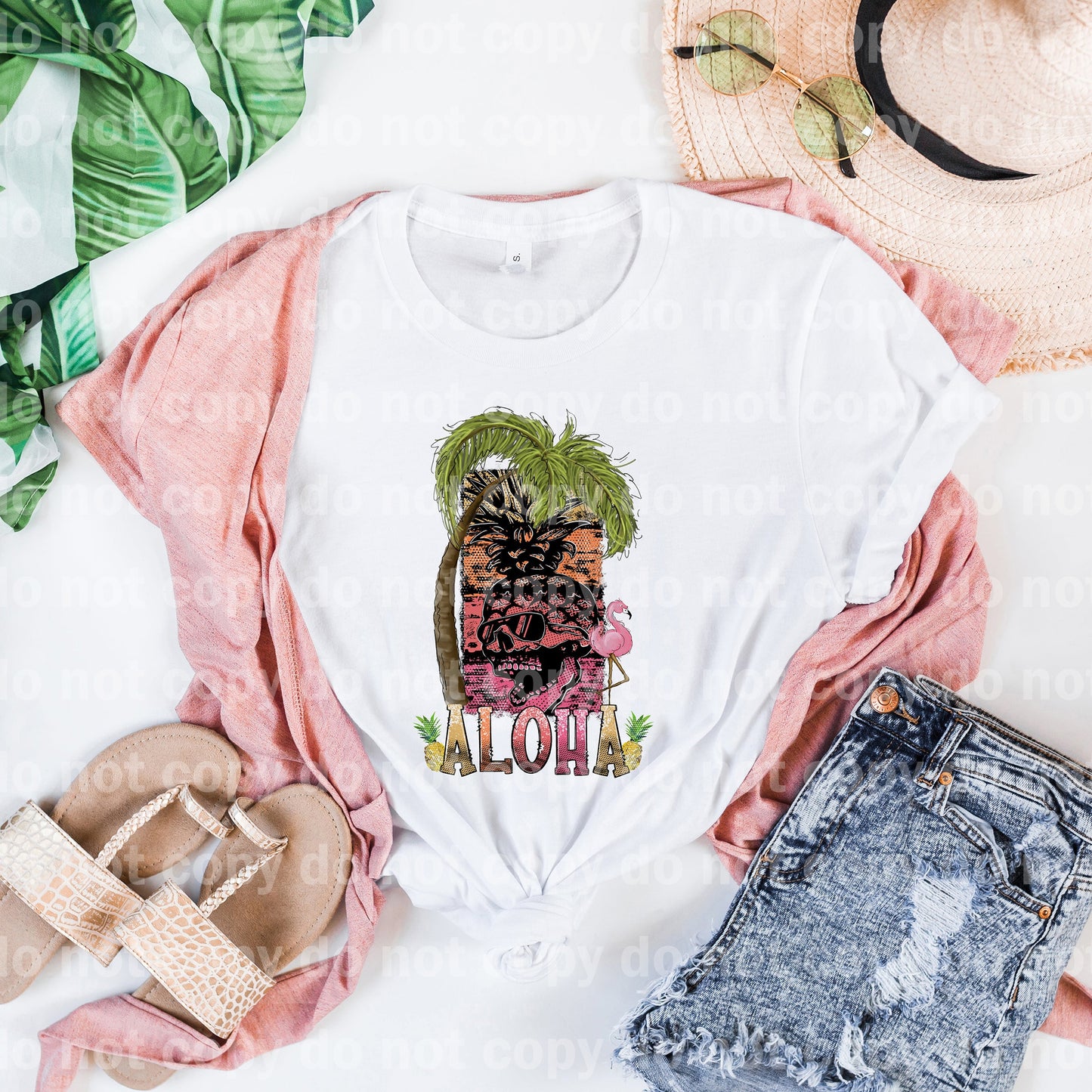 Aloha Pineapple Skull Dream Print or Sublimation Print