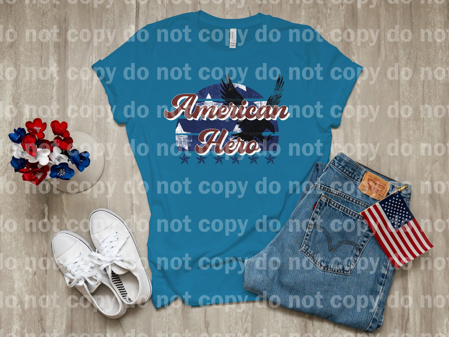 American Hero Stars Eagle Dream Print or Sublimation Print