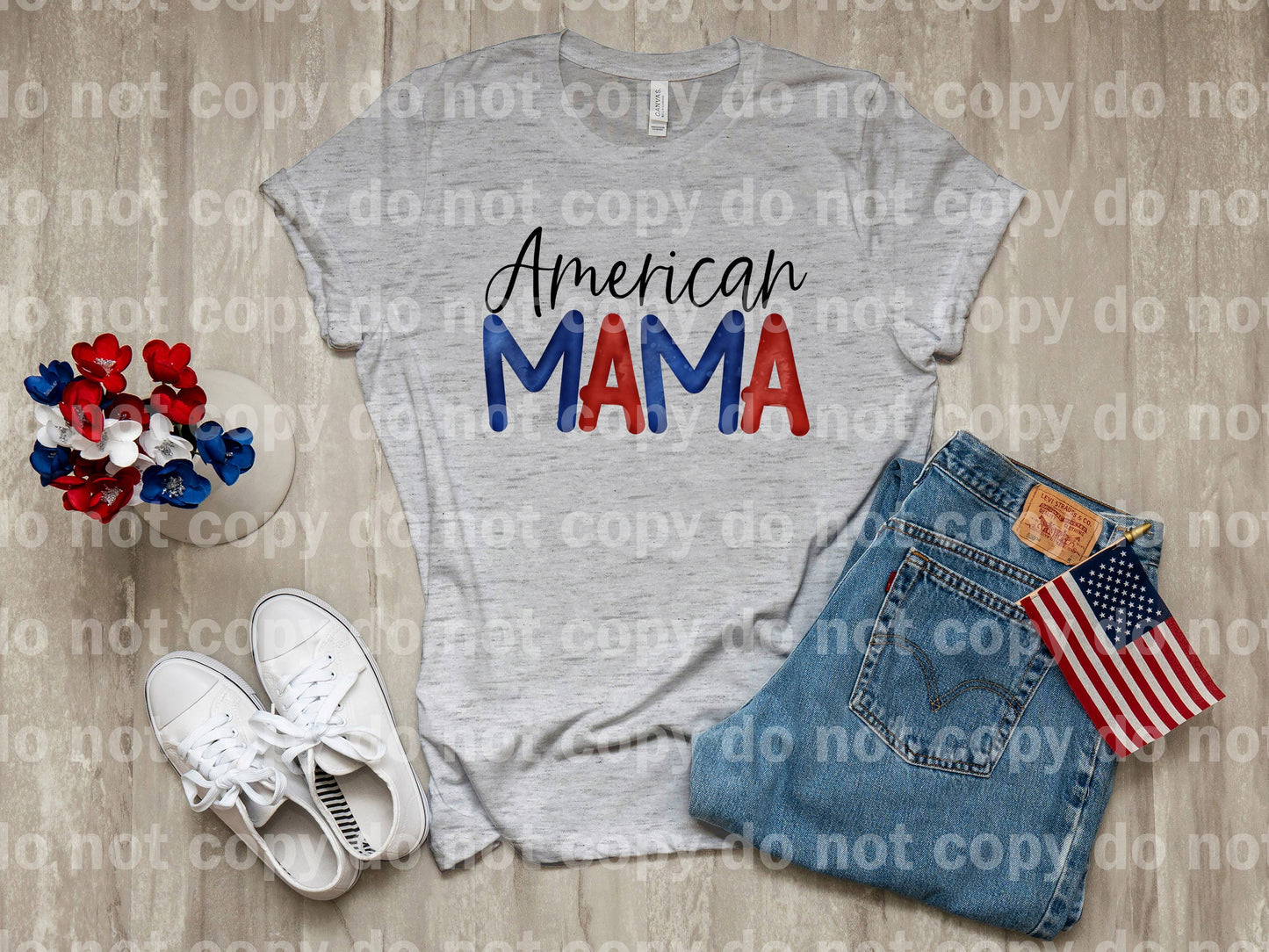 American Mama Red & Blue Dream Print or Sublimation Print