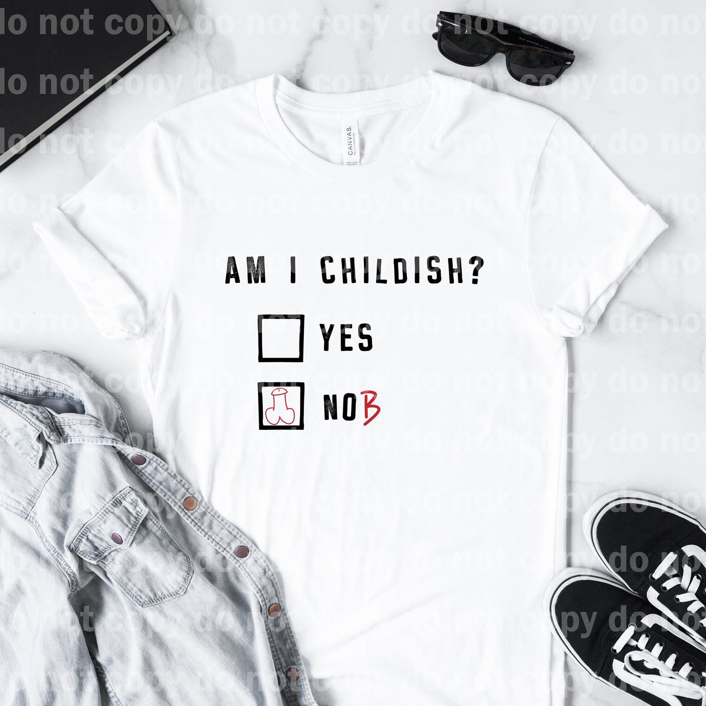 Am I Childish Check Box Dream Print or Sublimation Print