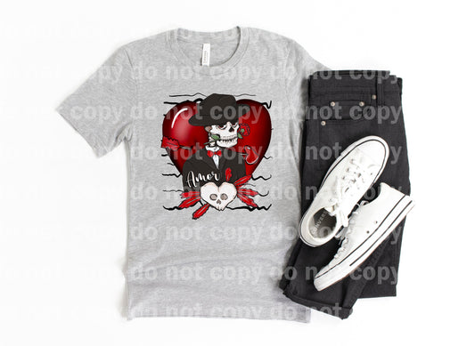 Amor Skeleton Heart Dream Print or Sublimation Print