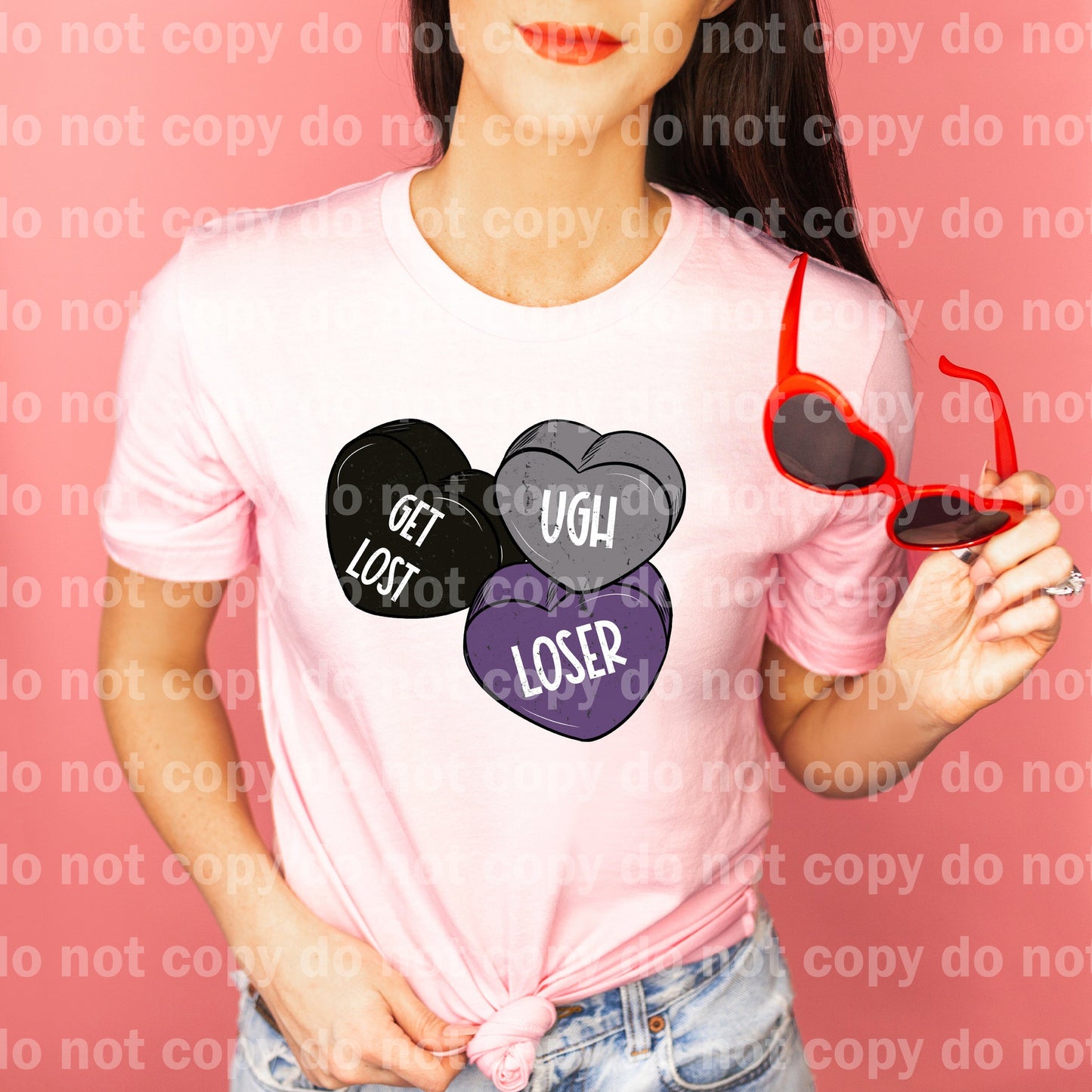 Anti Candy Hearts Distressed Dream Print or Sublimation Print