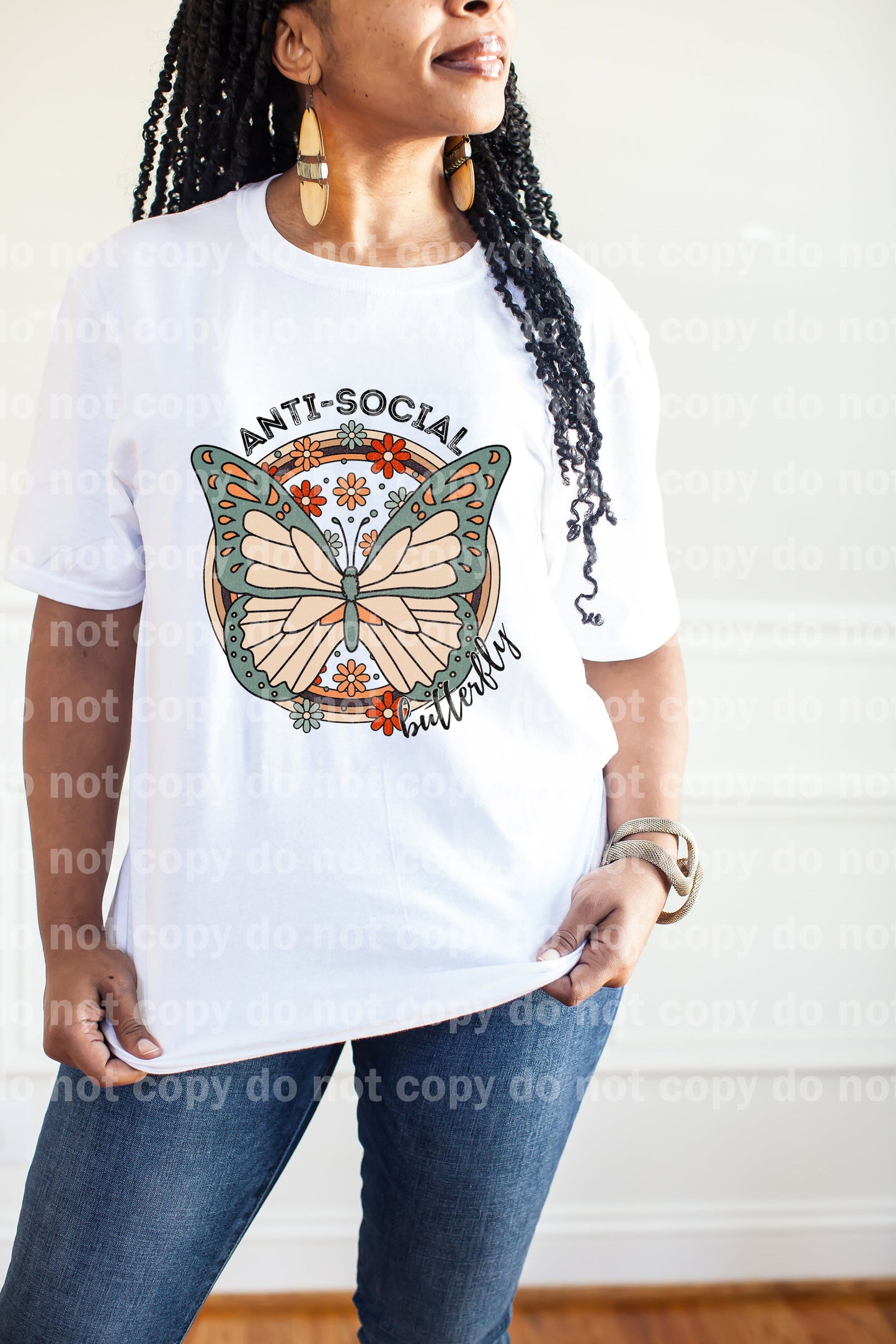 Anti Social Butterfly Purple/Pastel Neutral Dream Print or Sublimation Print