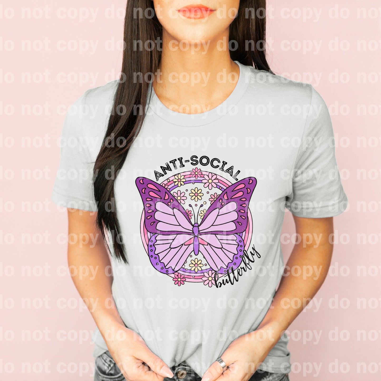 Anti Social Butterfly Purple/Pastel Neutral Dream Print or Sublimation Print