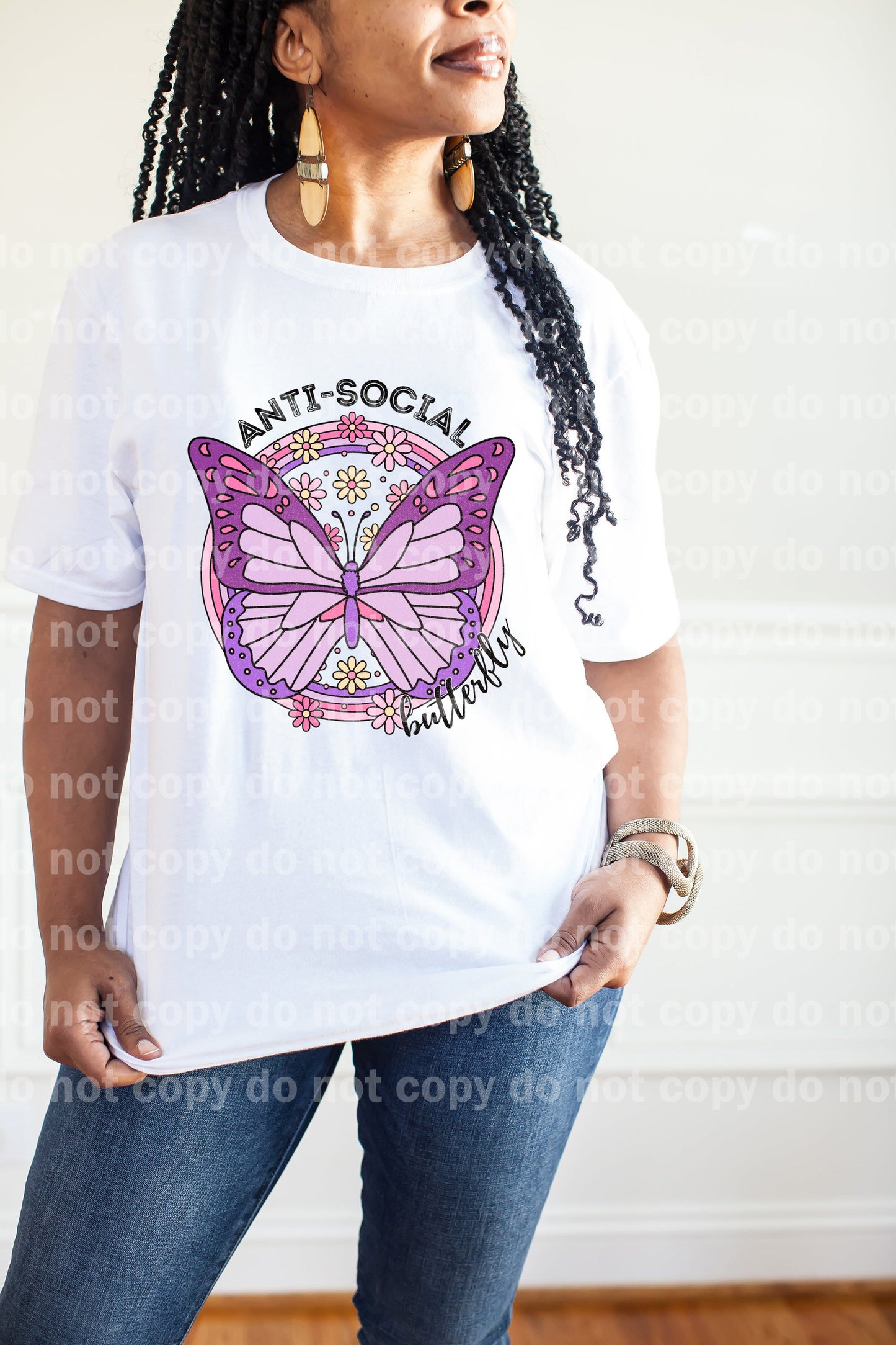 Anti Social Butterfly Purple/Pastel Neutral Dream Print or Sublimation Print