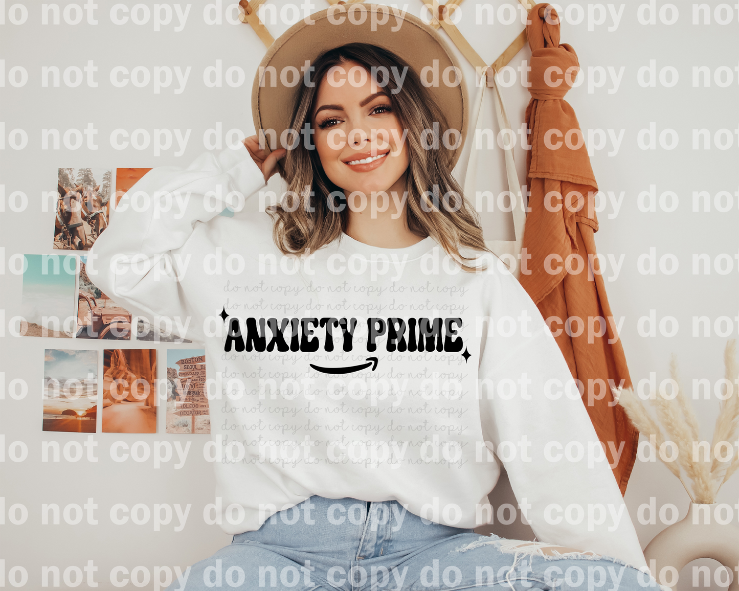 Anxiety Prime Black/White Dream Print or Sublimation Print