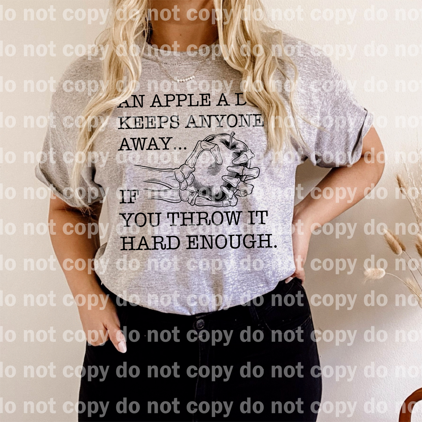 An Apple A Day Keeps Anyone Away If You Throw It Hard Enough Dream Print or Sublimation Print