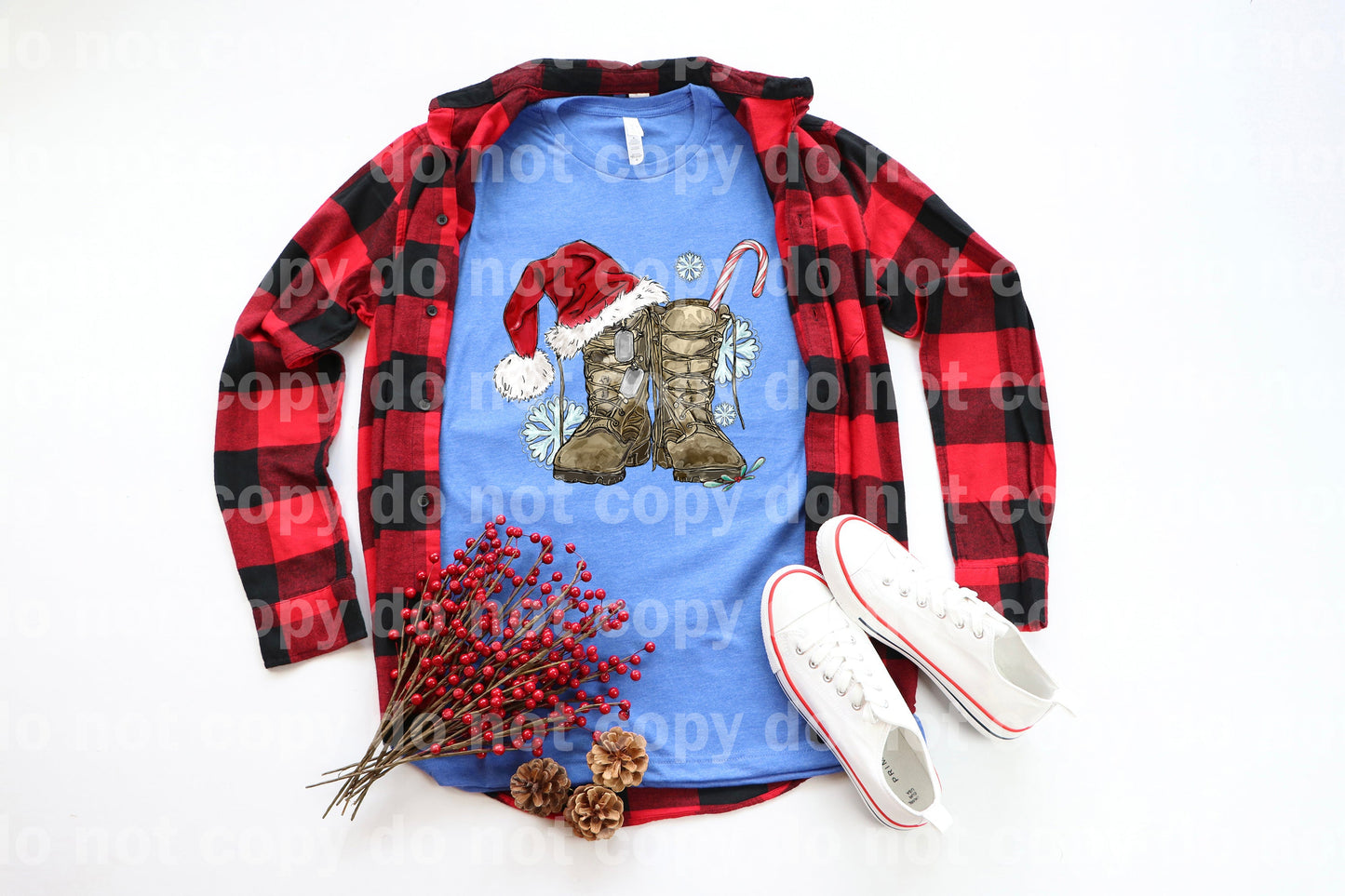 Army Boots And Santa Hat Dream Print or Sublimation Print