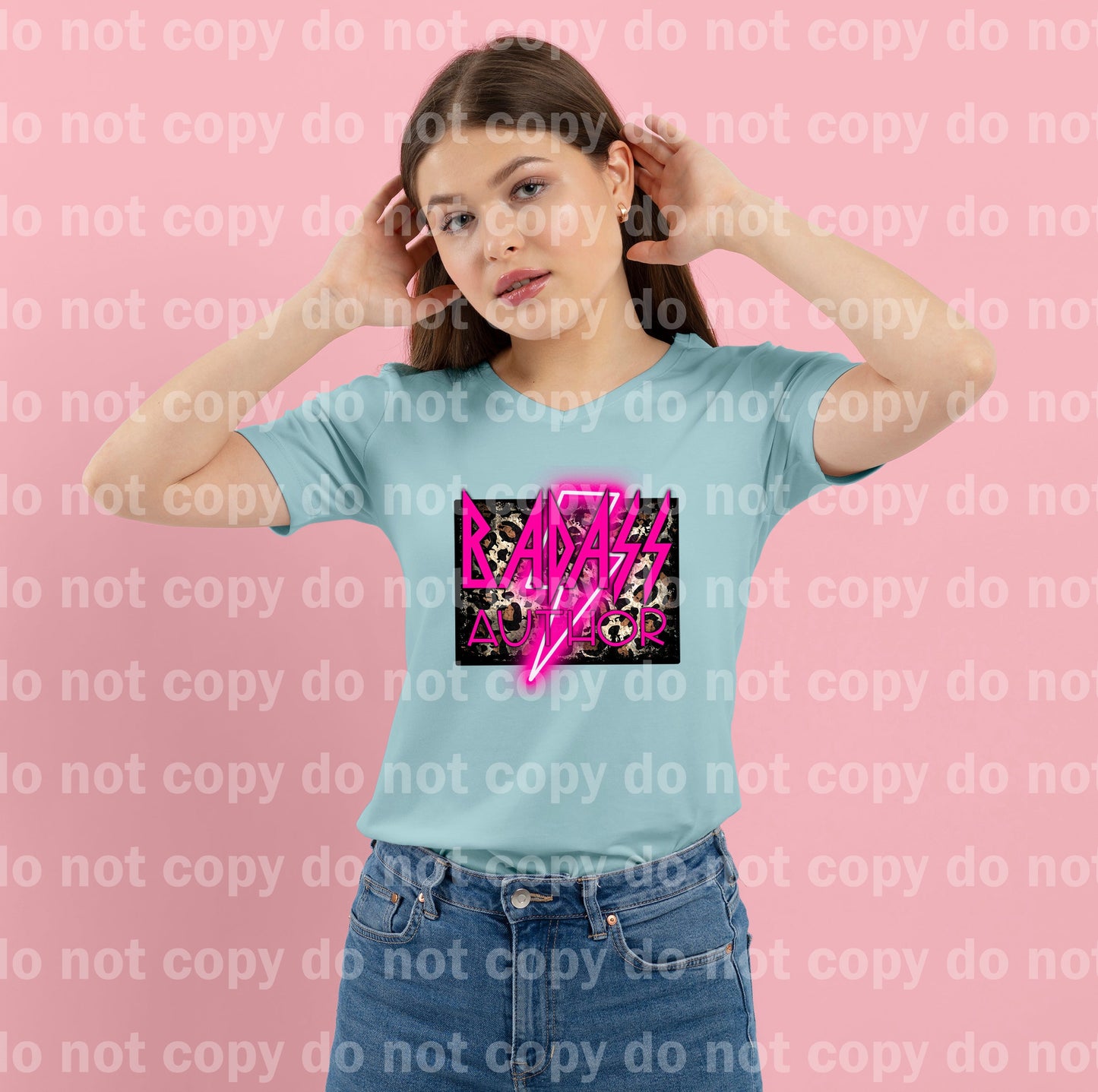 Badass Author Pink Luminous Dream Print or Sublimation Print