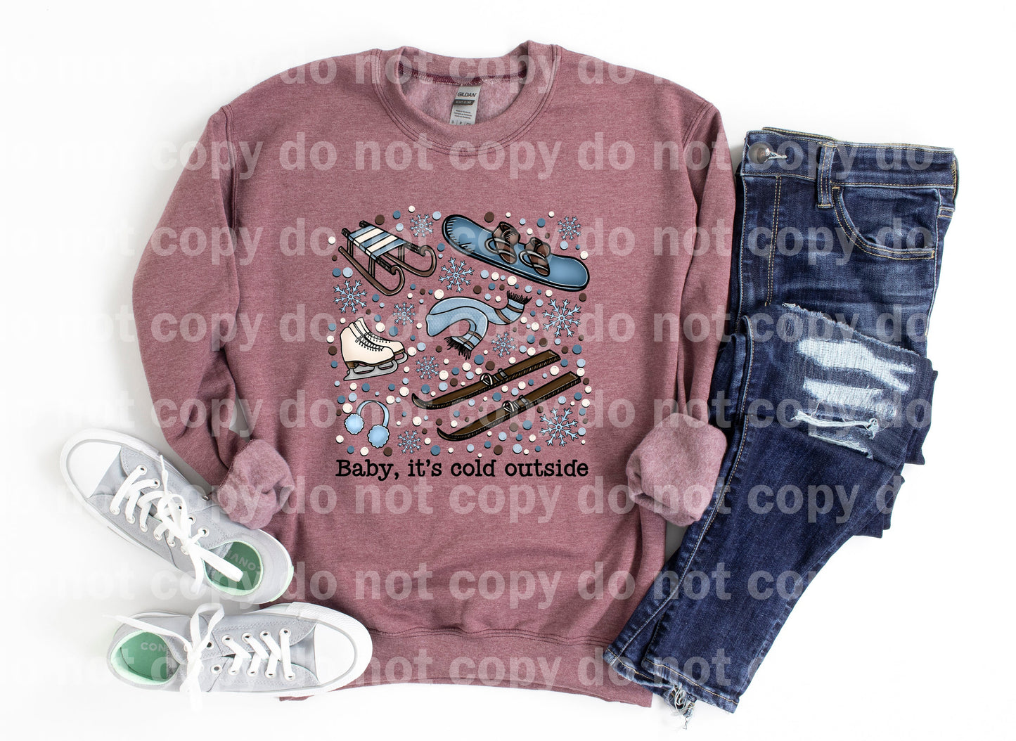 Baby It's Cold Outside Winter Things Dream Print or Sublimation Print