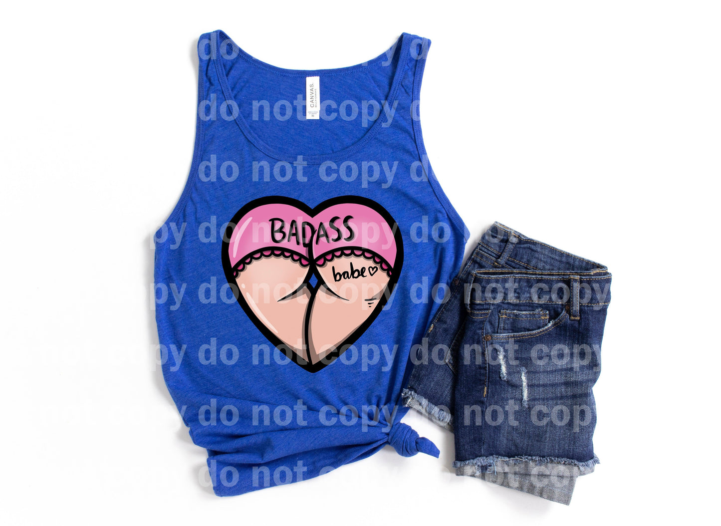 Badass Babe Pink Heart Shape Dream Print or Sublimation Print