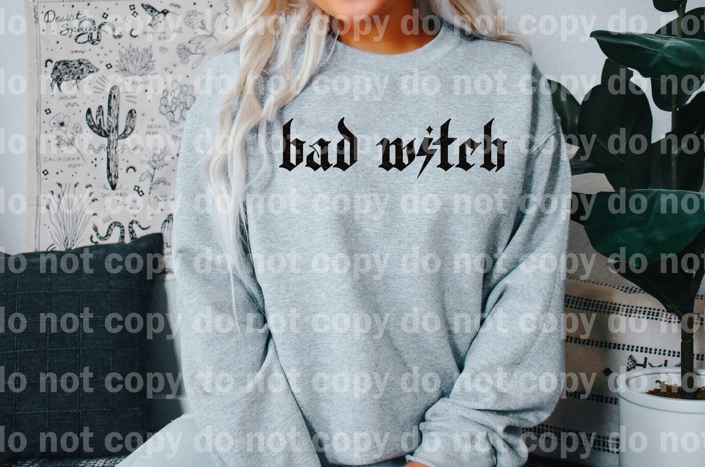 Impresión de ensueño de tipografía de Bad Witch o impresión de sublimación