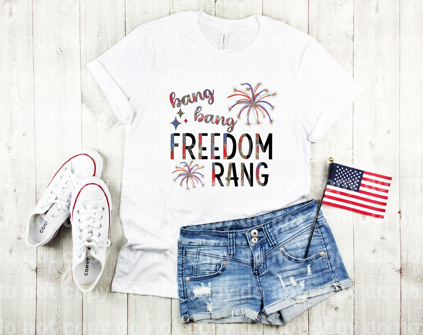 Bang Bang Freedom Rang Fireworks Dream Print or Sublimation Print