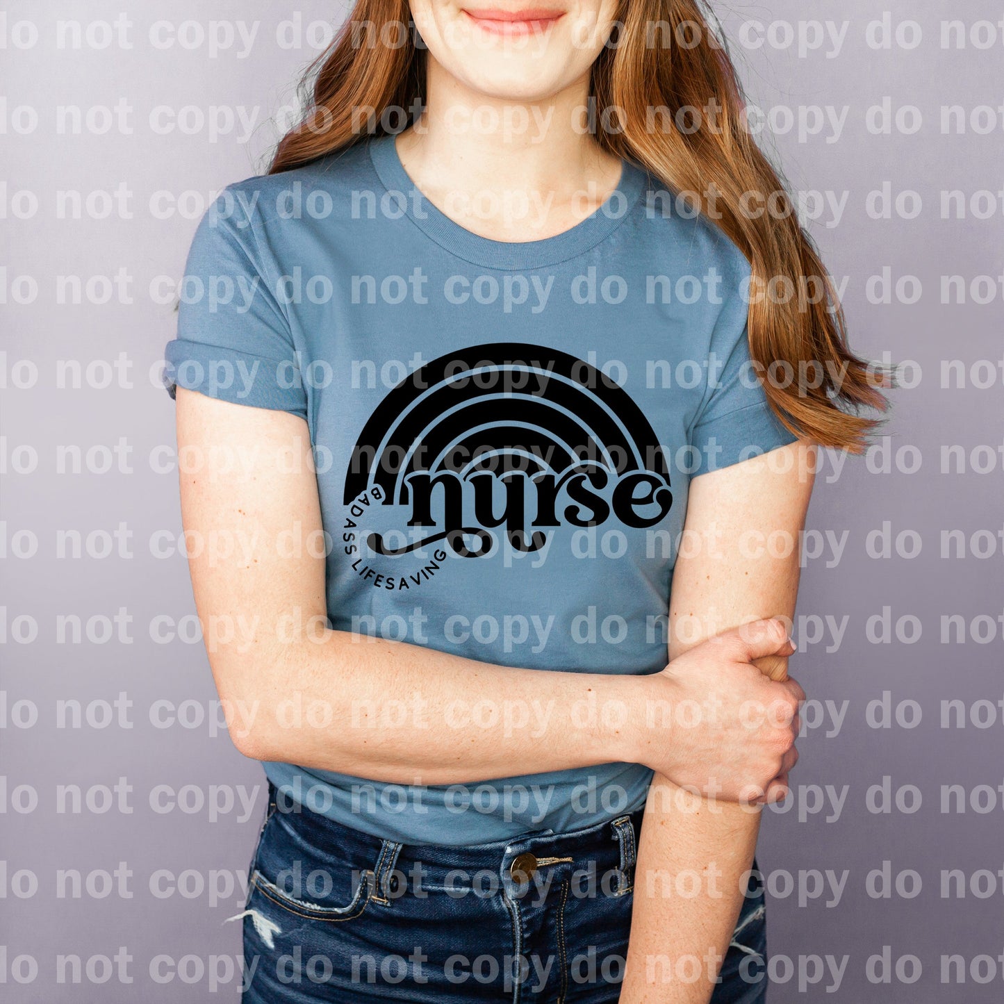 Bad Ass Life Saving Nurse Full Color/One Color Dream Print or Sublimation Print