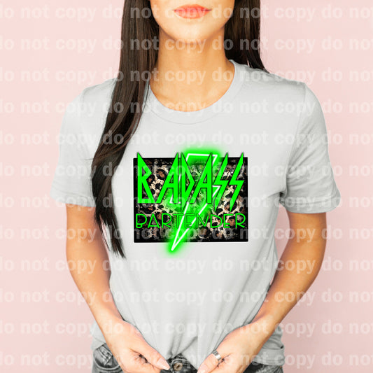 Badass Bartender Green Luminous Dream Print or Sublimation Print