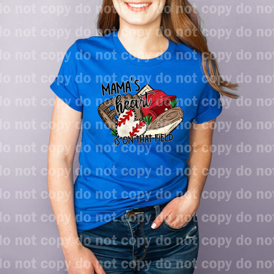 Mama's Heart Is On That Field Dream Print or Sublimation Print