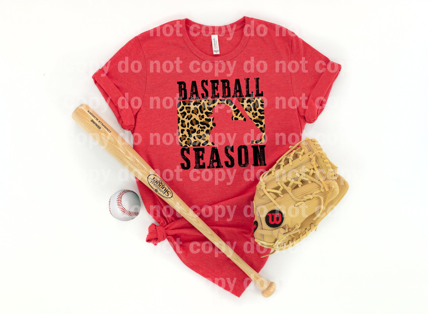 Baseball Season Leopard Dream Print or Sublimation Print