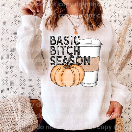 Basic Bitch Season Pumpkin Full Color/One Color Dream Print or Sublimation Print