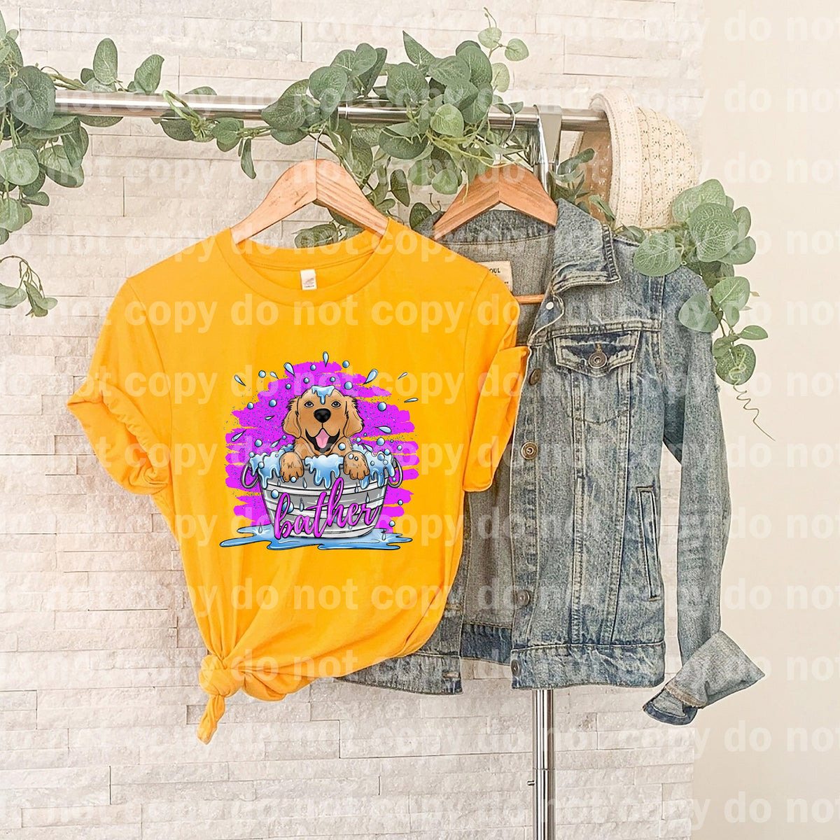 Dog Bather Multiple Colors Dream Print or Sublimation Print