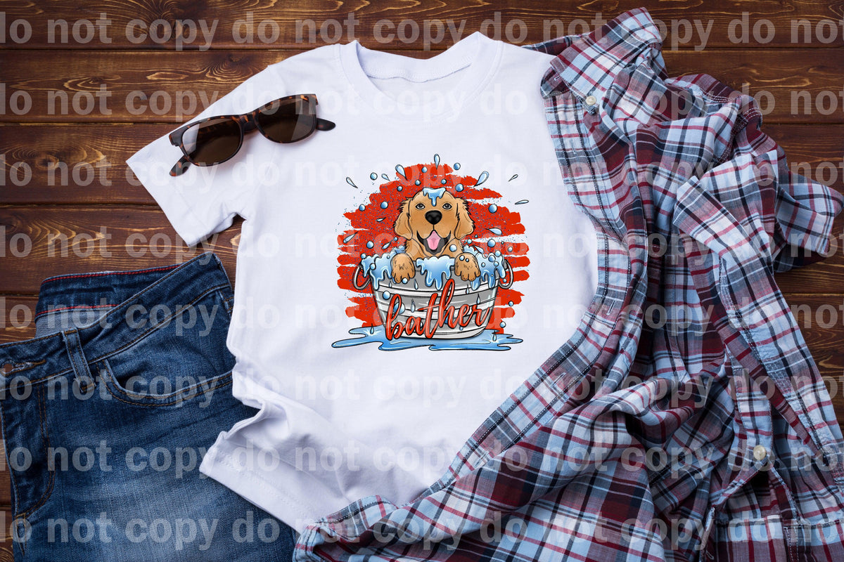 Dog Bather Multiple Colors Dream Print or Sublimation Print