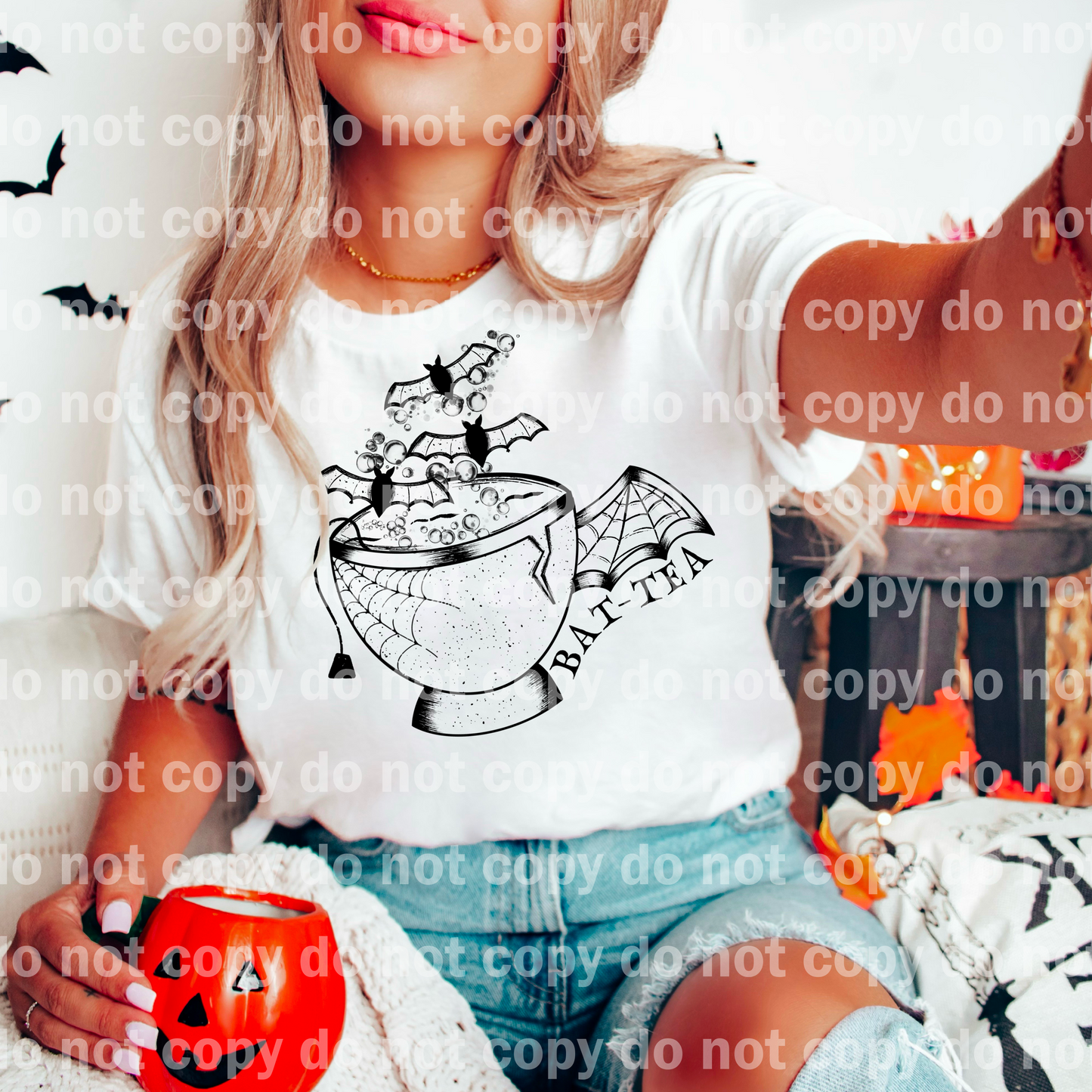 Bat Tea Spooky Dream Print or Sublimation Print