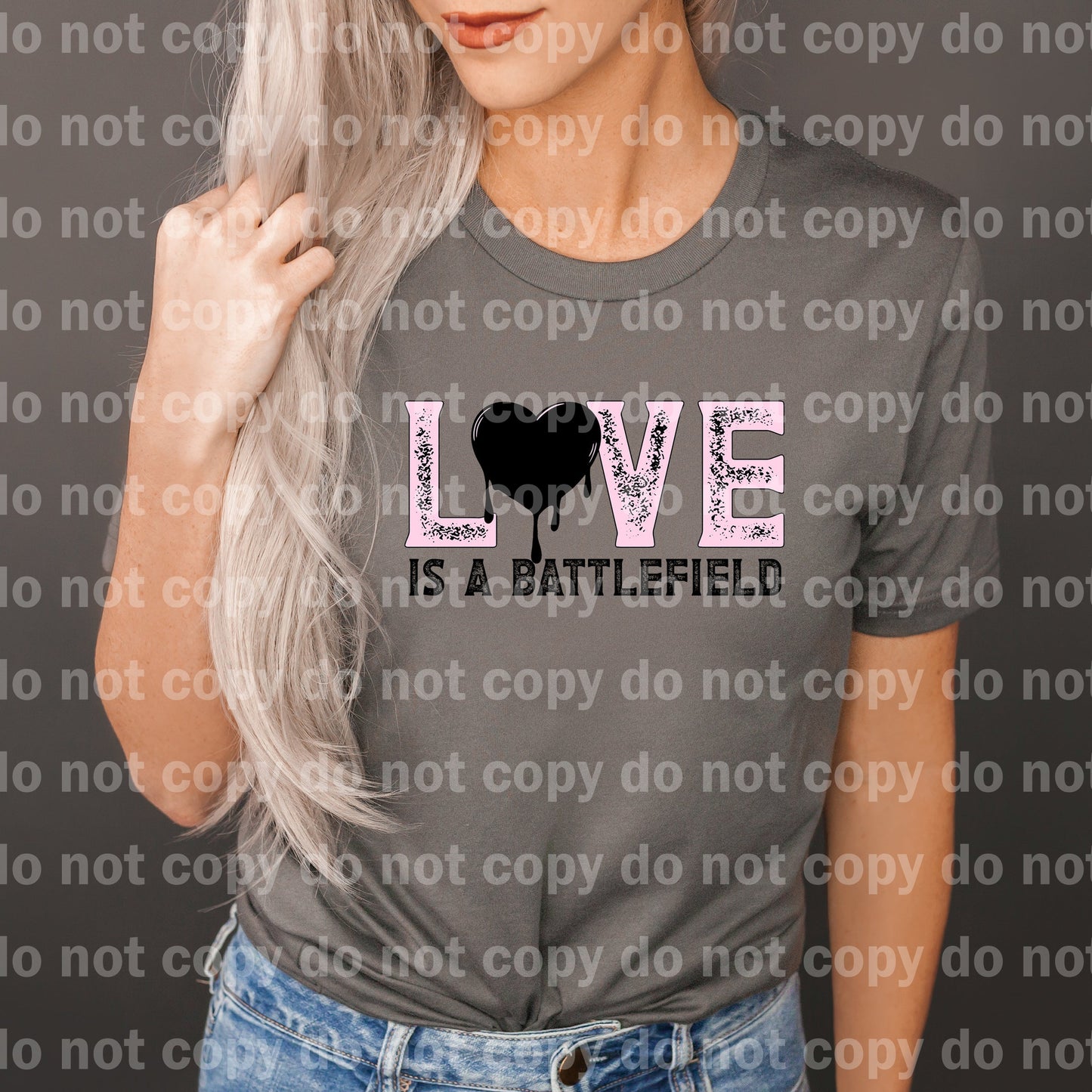 Love Is A Battlefield Distressed Dream Print or Sublimation Print