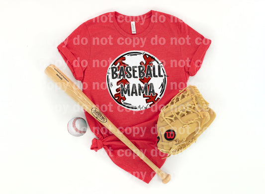 Baseball Mama Glittery Dream print transfer