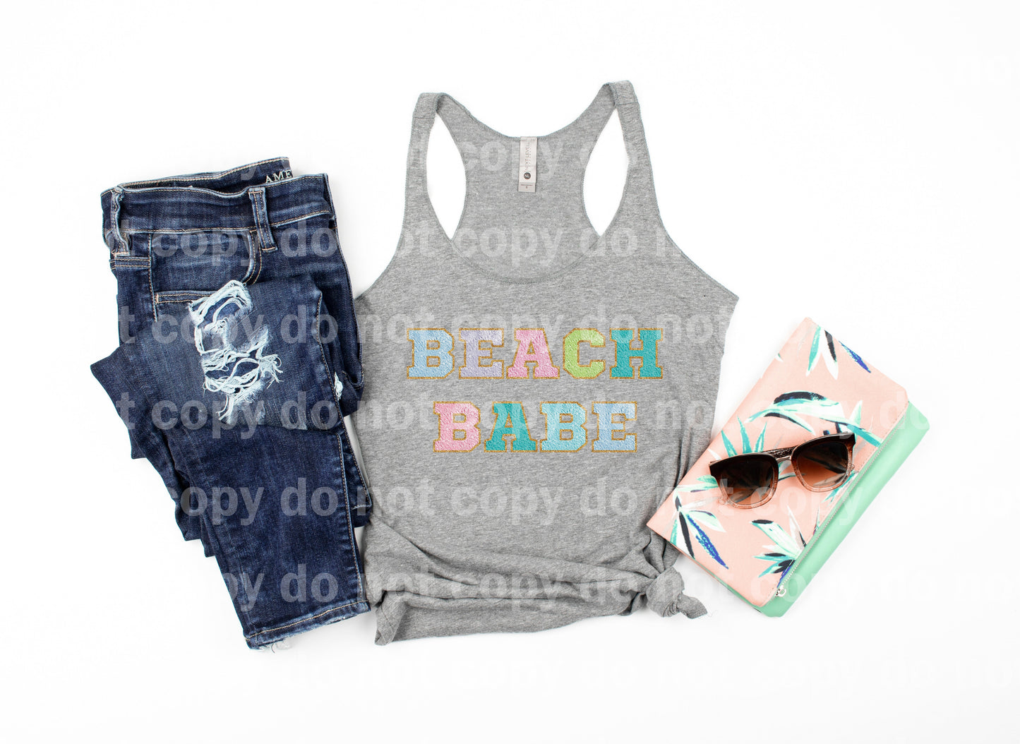 Beach Babe Pastel Gold Dream Print or Sublimation Print