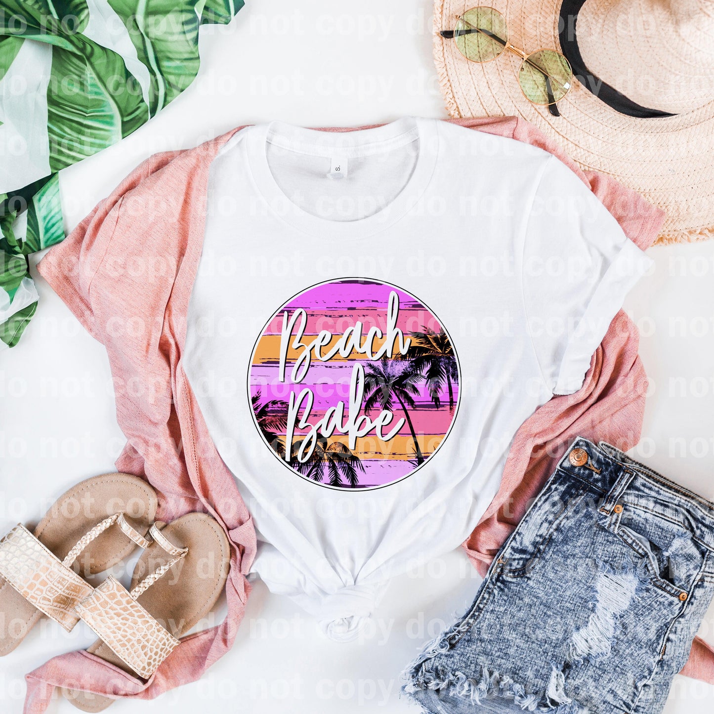 Beach Babe Round Dream Print or Sublimation Print