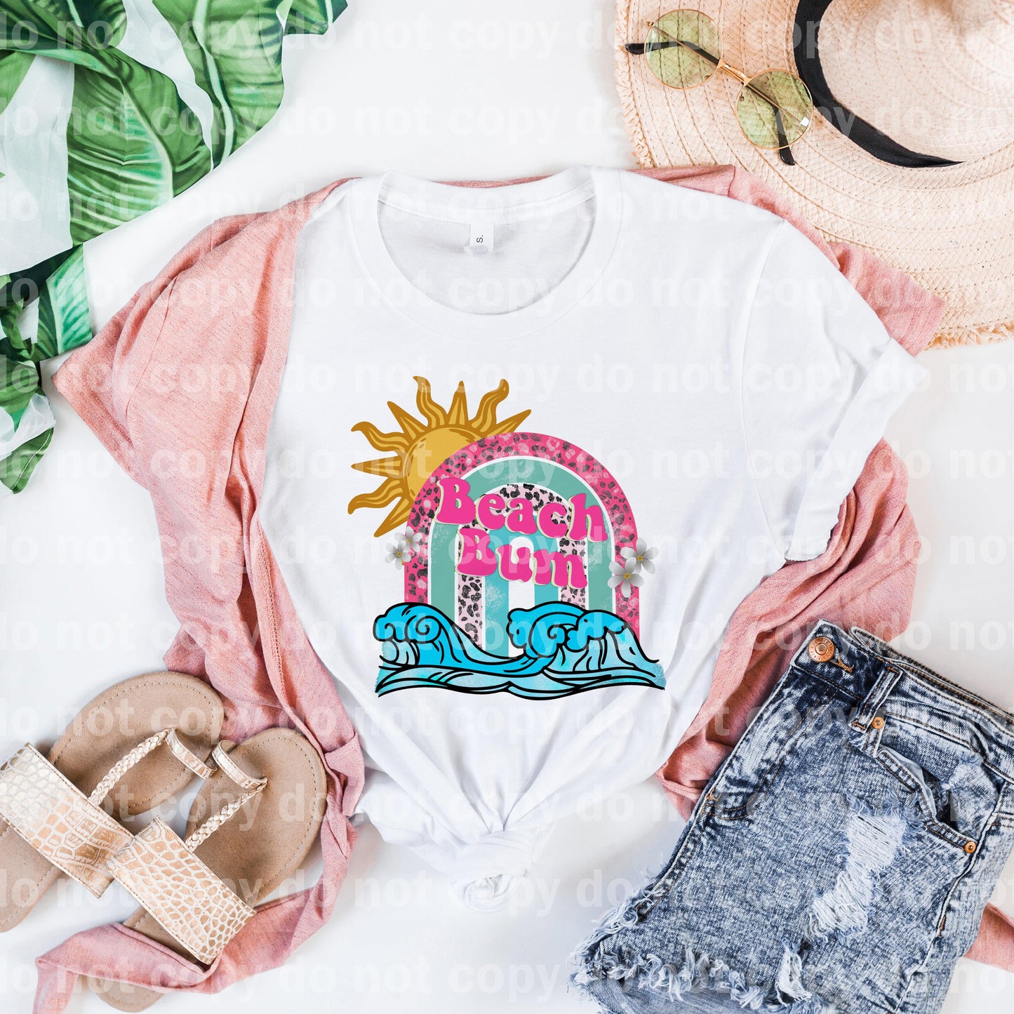 Beach Bum Rainbow Sun Waves Dream Print or Sublimation Print