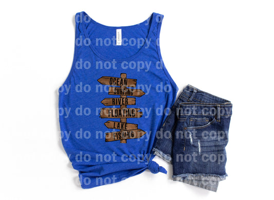 Beach Signs Full Color/One Color Dream Print or Sublimation Print