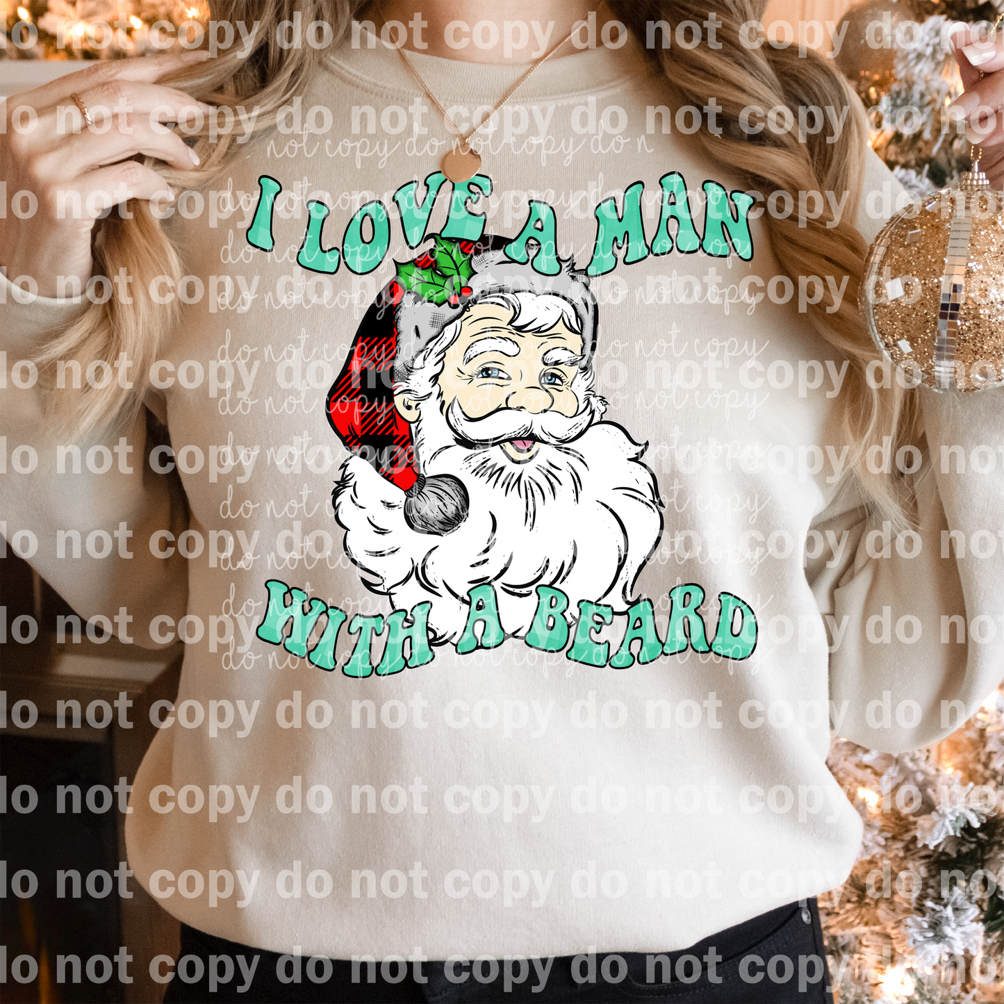 I Love A Man With A Beard Full Color/One Color Dream Print or Sublimation Print