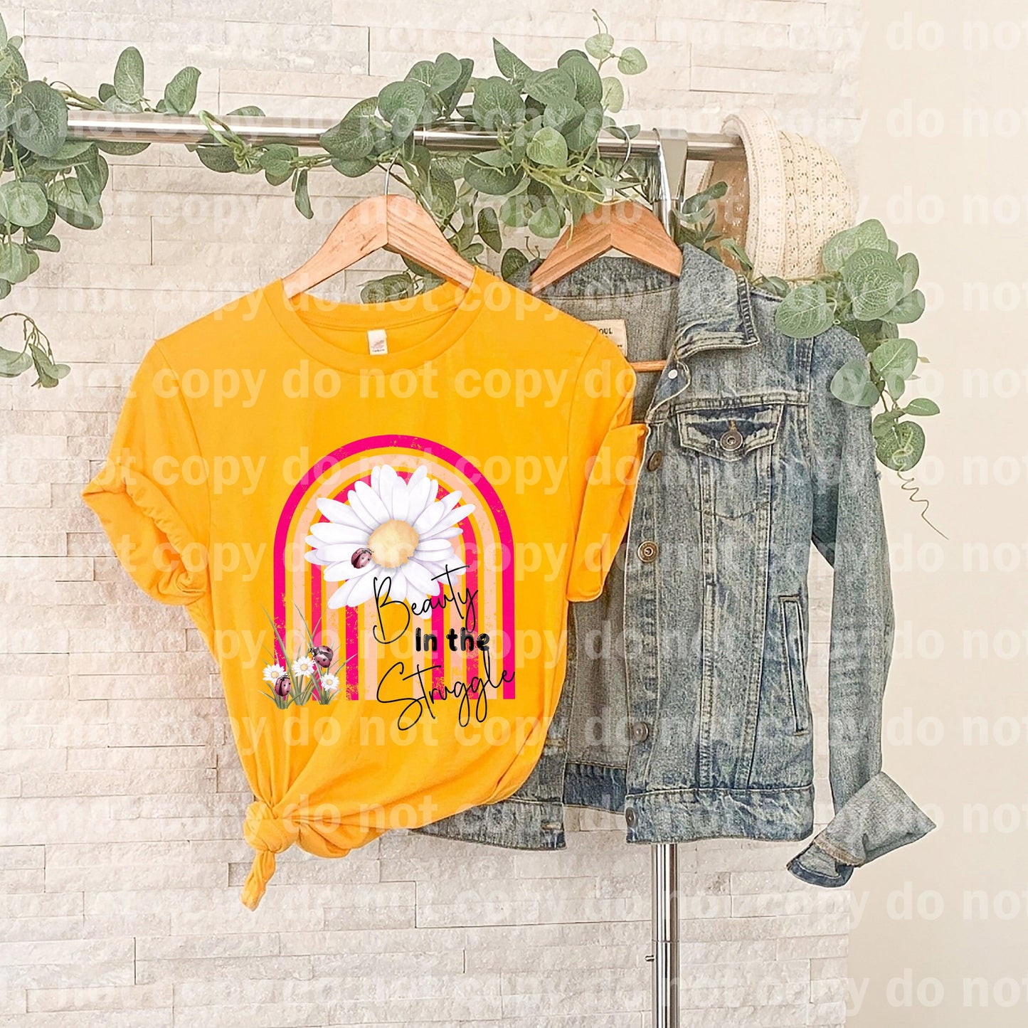 Beauty In The Struggle Rainbow Dream print transfer