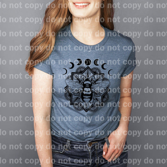 Bee Mandala Moon Phase Dream Print or Sublimation Print