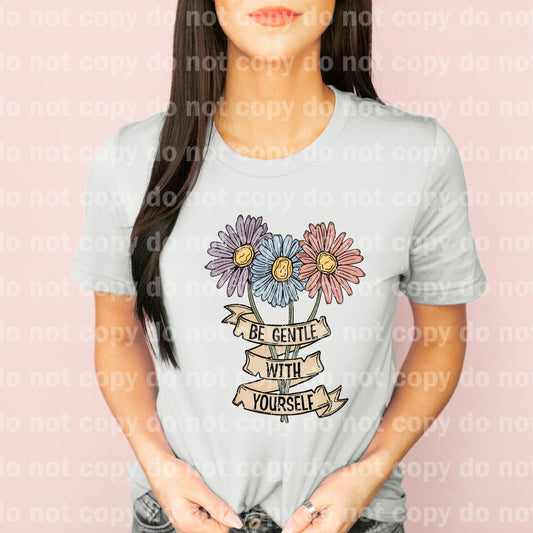 Be Gentle With Yourself Distressed Full Color/One Color Dream Print or Sublimation Print