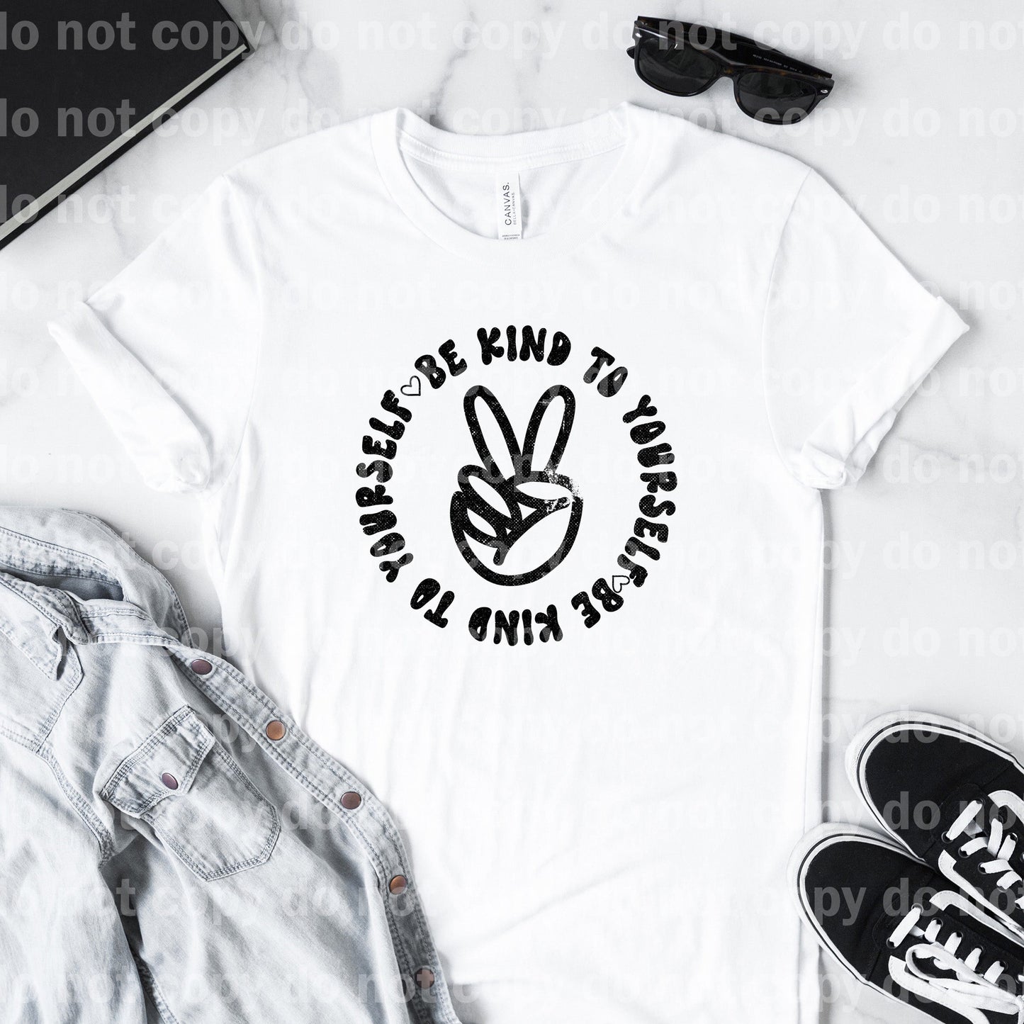 Be Kind To Yourself Distressed/Non Distressed Dream Print or Sublimation Print