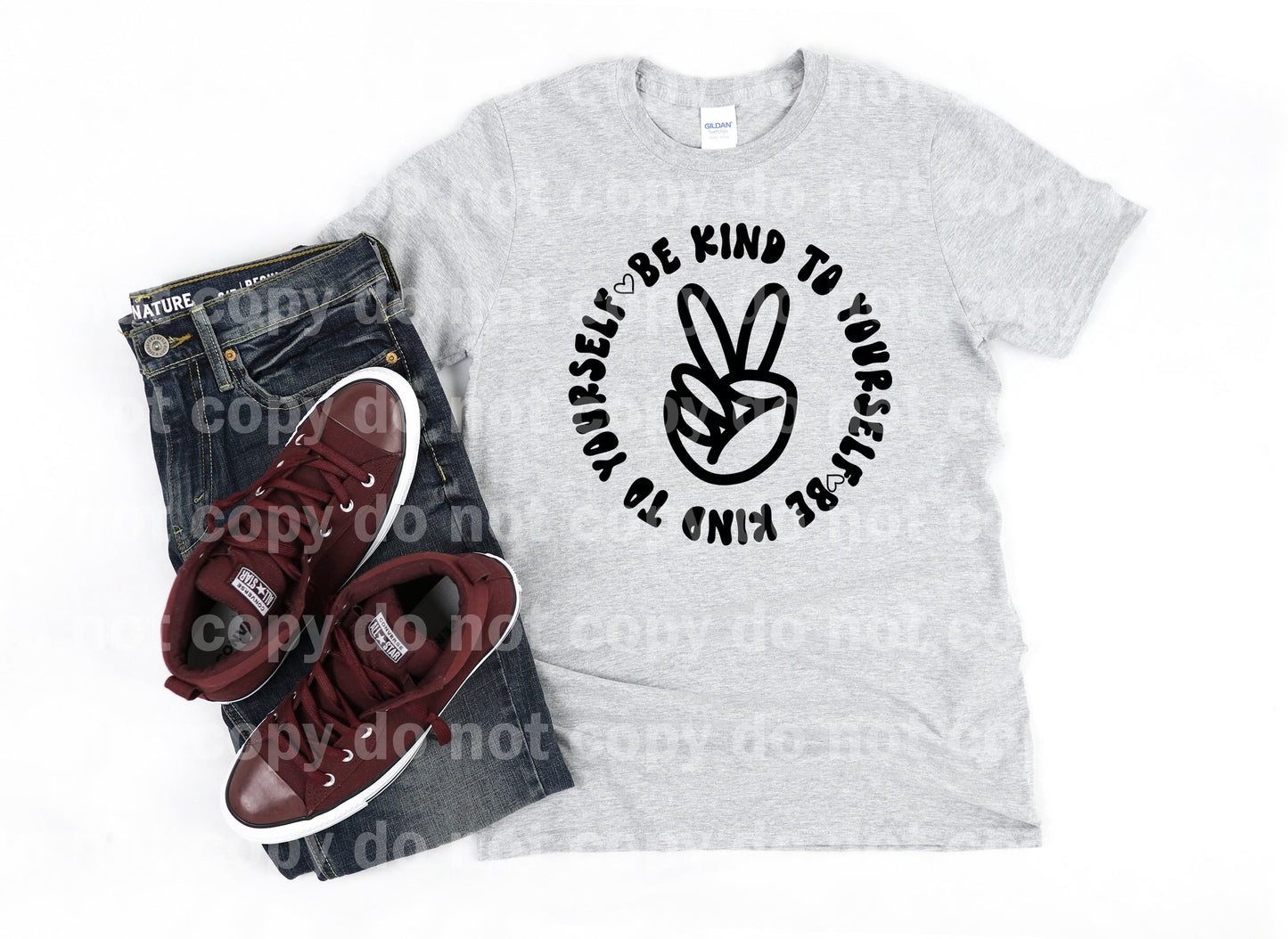 Be Kind To Yourself Distressed/Non Distressed Dream Print or Sublimation Print