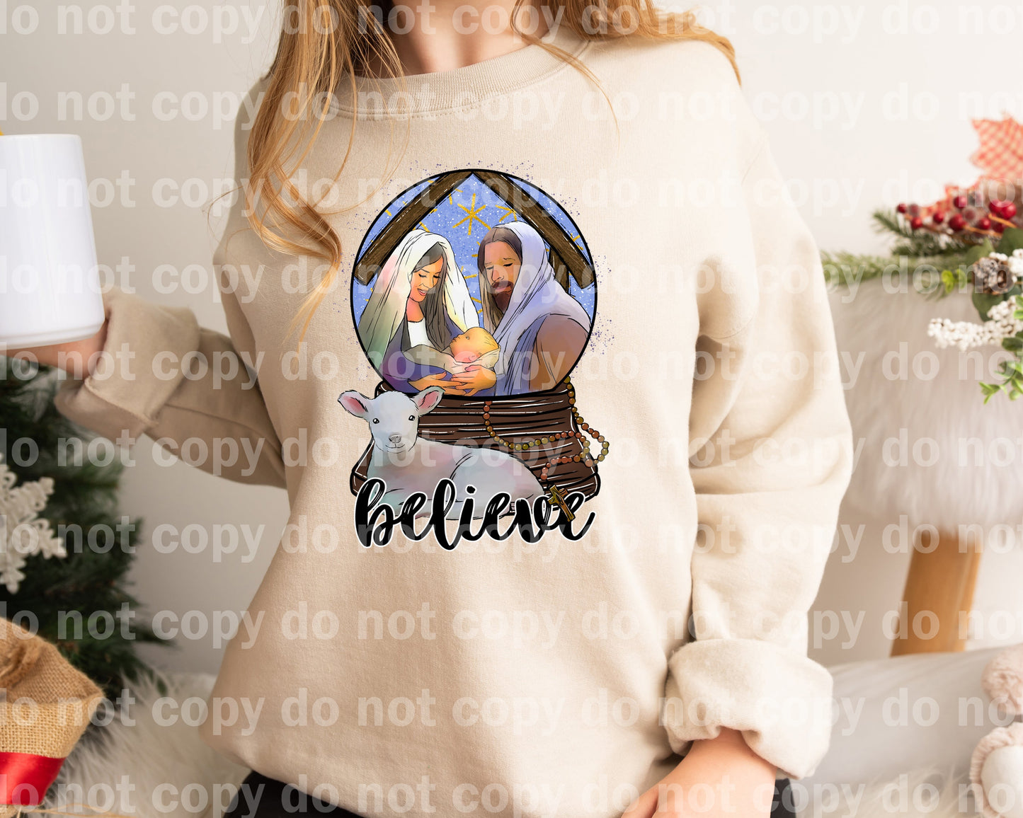 Believe Manger Dream Print or Sublimation Print