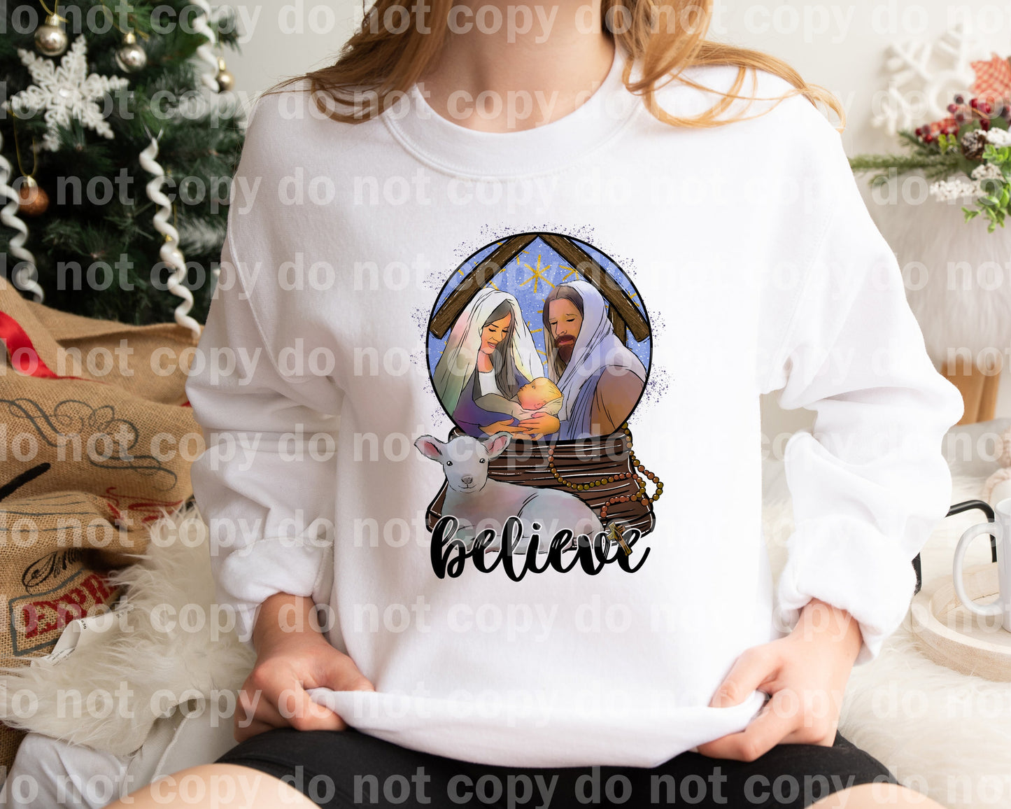 Believe Manger Dream Print or Sublimation Print