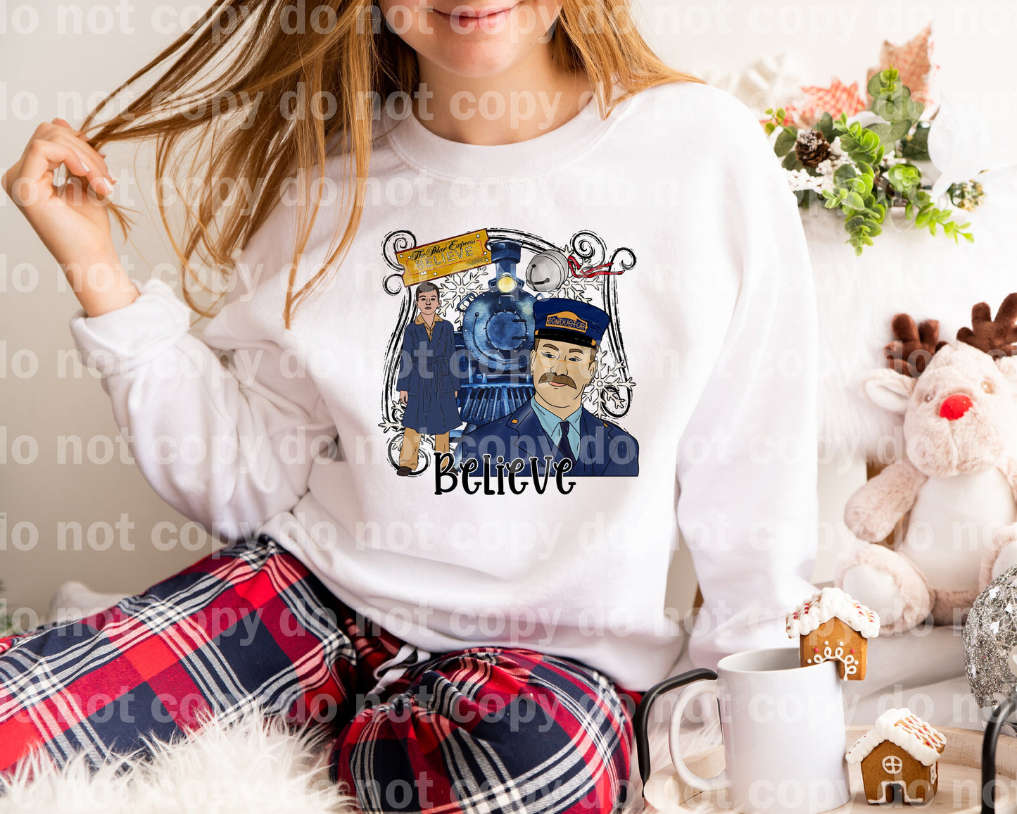 Believe Train The Polar Express Believe Dream Print or Sublimation Print